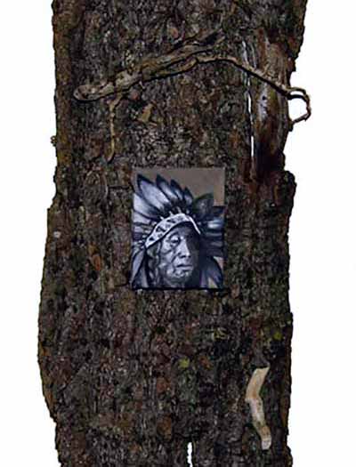 Indian spirit | Ecorce de l'âme (Dim. 30x50cm)