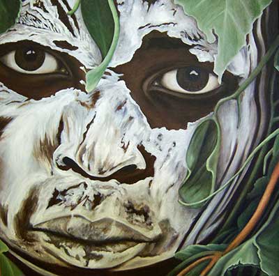 Afrik | Peuple des Hommes Fleurs (Dim. 30x30cm)