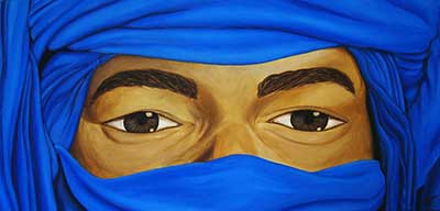 Désert | Mystik blue (Dim. 40x80cm)